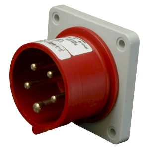 Вилка вбудована углова ER-1643 IP44 (16A, 400V, 3P+PE)