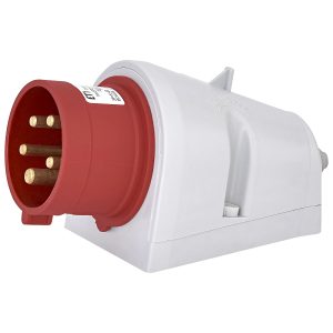 Вилка настінна з реверсом фаз EPO-3253 IP44 (32A, 400V, 3P+N+PE)
