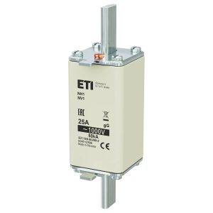 Запобіжник NH-1/gG 25A 1000V AC