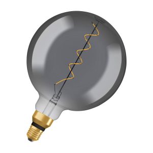 Лампа ЛЕД куля  5W 1800K 110lm E27 1906 GLОB 818 230V FIL сіра 4X1 (3 роки) OSRAM