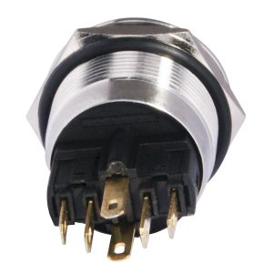 Кнопка метал. с подсв. 1НО+1НЗ красная TYJ 22-271 24V