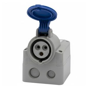 Розетка 113 стаціонарна 2Р+PЕ 16А 230В IP44 P17