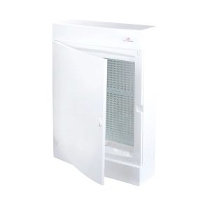 Щит пласт. наружн. исп. ECT3x18 MEDIA-PO (перф.панель, белая дверца)