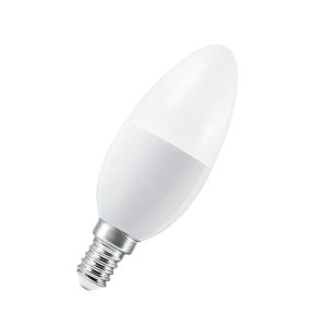 Лампа ЛЕД свічка  5,5W 2700K 470lm E14 CL B40 REM 827 230V FR 4X1 +пульт (3 роки) OSRAM