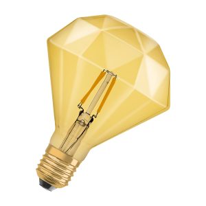 Лампа ЛЕД філаментна  4,5W 2500K 470lm E27 лампа 1906 FILAMENT GOLD Diamond (3 роки) OSRAM