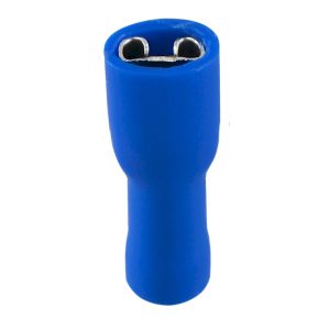 Наконечник-разъем плоский мама 4-6 мм.кв. изол. FDFD 5.5-250 синий (100шт) "АСКО"