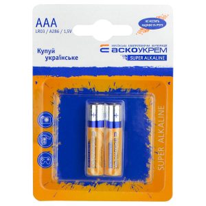 Батарейка лужна AАА.LR03.BL2 (blister 2)