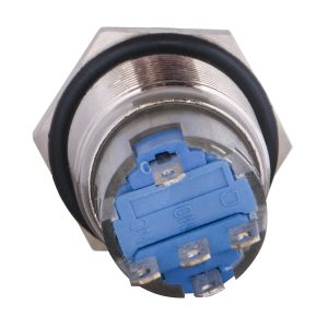 Кнопка метал. с подсв. 1НО+1НЗ жёлтая TYJ 19-271 220V