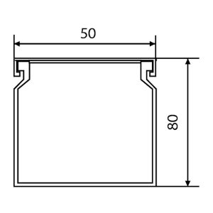 Кабель-канал 50х80 перфорированный 2м