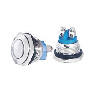 Металлическая куполообразная кнопка, (винтовое соединение), 1НО. TY 16-231A Scr