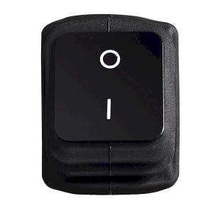 KCD2-201W B/B Переключатель 1 клавишный с защитой черный