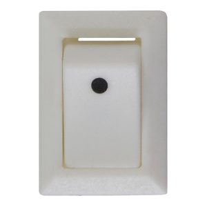 KCD5-101 WH/WH  Переключатель 1-клавишный белый