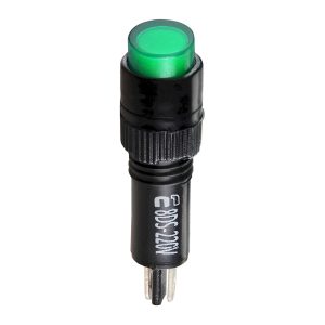 Сигнальная арматура AD22E-8DS зеленая 220V АС