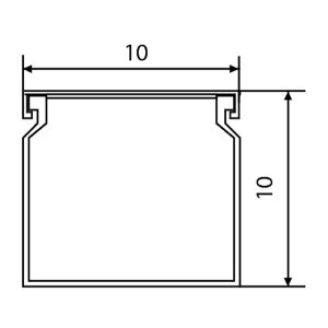 Кабель-канал 10х10/2000мм УКРЕМ