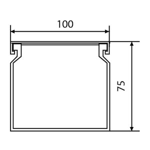 Кабель-канал 100х75/2000мм УКРЕМ
