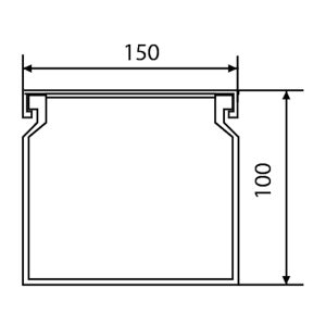 Кабель-канал 150х100/2000мм УКРЕМ
