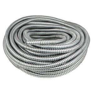 Металлорукав оцинкованный с протяжкой d32 (25м), light