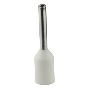 Наконечник втулочный 0.5 мм.кв. изол. НТ 0.5-08 белый (100шт) "АСКО"