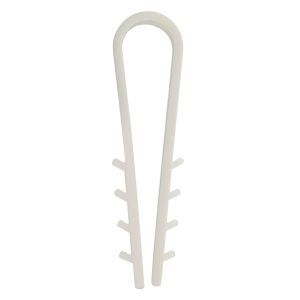 Дюбель-хомут (d 6) белый под круглый кабель (уп.100шт)