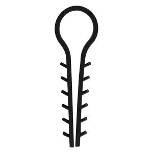 Дюбель-хомут (d 12) черный под круглый кабель (уп.100шт)