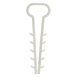 Дюбель-хомут (8*5) белый под плоский кабель (уп.100шт)