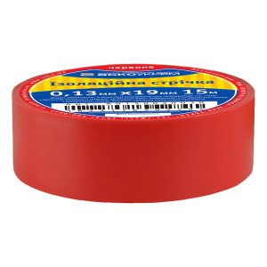 Изолента 0,13мм*19мм/15м красная