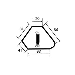 Магнитный держатель с переключателем 6005