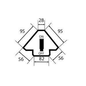 Магнитный держатель с переключателем 6007