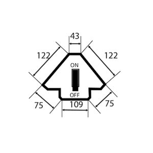 Магнитный держатель с переключателем 6008