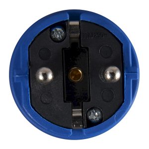 Вилка переносная ВП 16А/2 (220В) 2Р+РЕ (012) Синяя