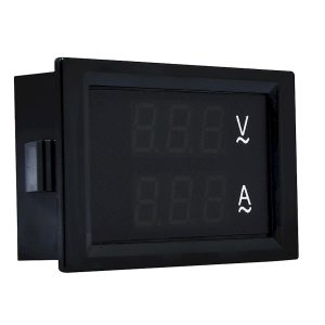 Цифровой амперметр-вольтметр (AC 100А; AC80-300В) 70х40 модель ЦАВ-100 LB