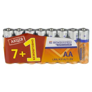 Батарейка лужна AА.LR6 АКЦІЯ  (shrink 7+1)