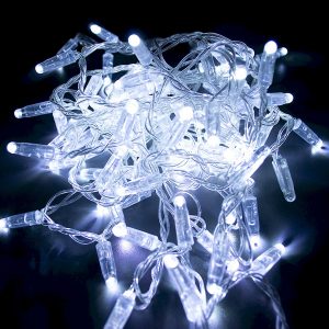 Гірлянда вулична STARLIGHT бахрома білий 75LED IP44 прозорий 2x0,7м