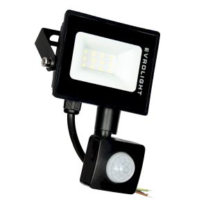 Прожектор ЛЕД   10W 6400K 1000Lm IP65 FM-01D-10 з датчиком руху (1 рік) "Євросвітло"