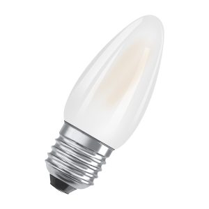 Лампа ЛЕД свічка  4,8W 2700K 470lm SCLB40D 230VGLFR E27FS1 (3 роки) OSRAM