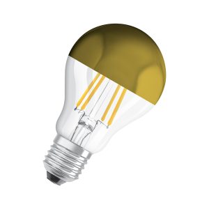 Лампа ЛЕД класична  4W 2700K 420lm LEDSCLA37MIR G 230V FIL E27 10X1 "золото" (3 роки) OSRAM