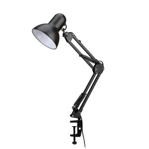 Лампа настільна Ridy-027 E27 зі струбциною чорна "Євросвітло"