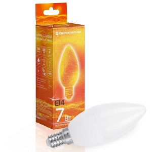 Лампа ЛЕД свічка  7W E14 4200K С-7-4200-14 "Євросвітло"
