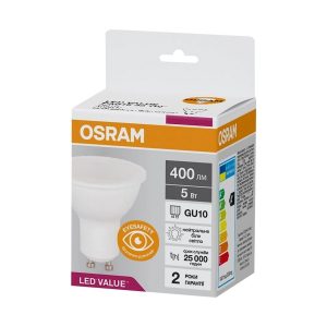 Лампа ЛЕД точкова  5W 4000K 400Lm GU10 230V OSRAM
