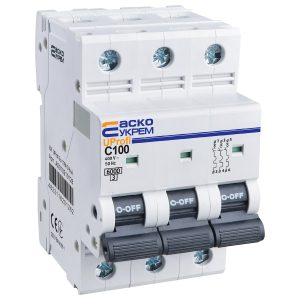 Авт. выкл. 3-п UProfi 100А C (6кА) "АСКО"