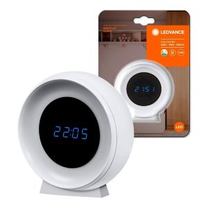 Нічник  0,3Вт з годинником Nighlux CLOCK WT зі змінною ССТ LEDVANCE