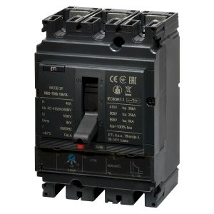 Автоматический силовой выключатель 3-полюсный 40А 36кА NBS-TMS (0.8-1)In/фикс.) 100/3L "ЕТІ"
