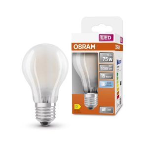 Лампа ЛЕД філаментна  7,5W 4000K 1055lm E27 LED CLA75 840 230V GL FR 10X1 (3 роки) OSRAM