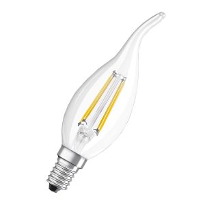 Лампа ЛЕД філаментна  4W 2700K 470lm E14 LED CL BA 40 827 230V FIL 6X1 (3 роки) OSRAM