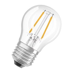 Лампа ЛЕД філаментна  4W 2700K 470lm E27 LED CL P40 4 827 230V FIL 6X1 (3 роки) OSRAM