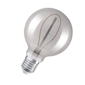 Лампа ЛЕД філаментна  3,4W 1800K 100lm E27 1906 LED GLOB 95 818 230V FIL SM 4X1 (3 роки) OSRAM