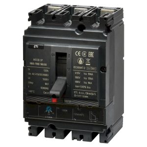 Автоматический силовой выключатель 3-полюсный 125А 50кА NBS-TMS (0.8-1)In/фикс.) 160/3S "ЕТІ"