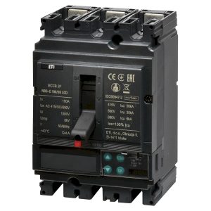 Автомат силовой 3-полюсный 100А 50кА NBS-E LCD (0.4-1)In/(1.5-12)In) 100/3S "ЕТІ"