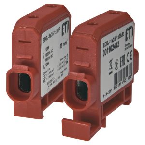 Вводная силовая клемма EDBJ-1x35-1x35/R (125A, 1000V AC/1500V DC, IN: 1x35, OUT: 1x35, красная)