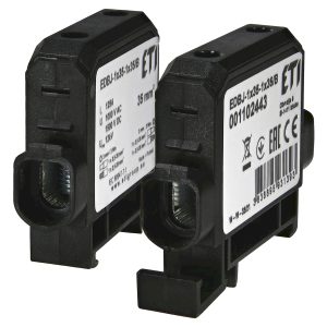 Вводная силовая клемма EDBJ-1x35-1x35/B (125A, 1000V AC/1500V DC, IN: 1x35, OUT: 1x35, черная)